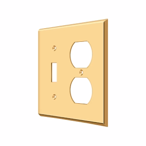 Deltana Switch Plate Single Switch/ Outlet PVD Double Style