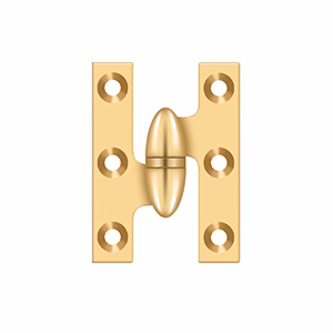 Deltana 2″ Height, 2-1/2″ Length Olive Knuckle Hinge, PVD, Left