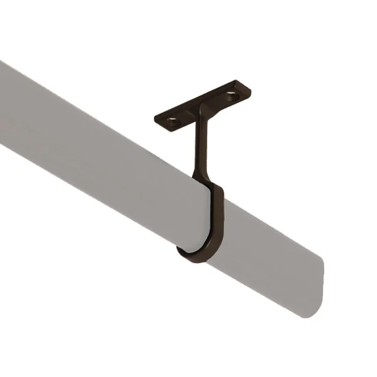 Closet Rod Center Support For Oval Rod, Oil Rubbed Bronze
