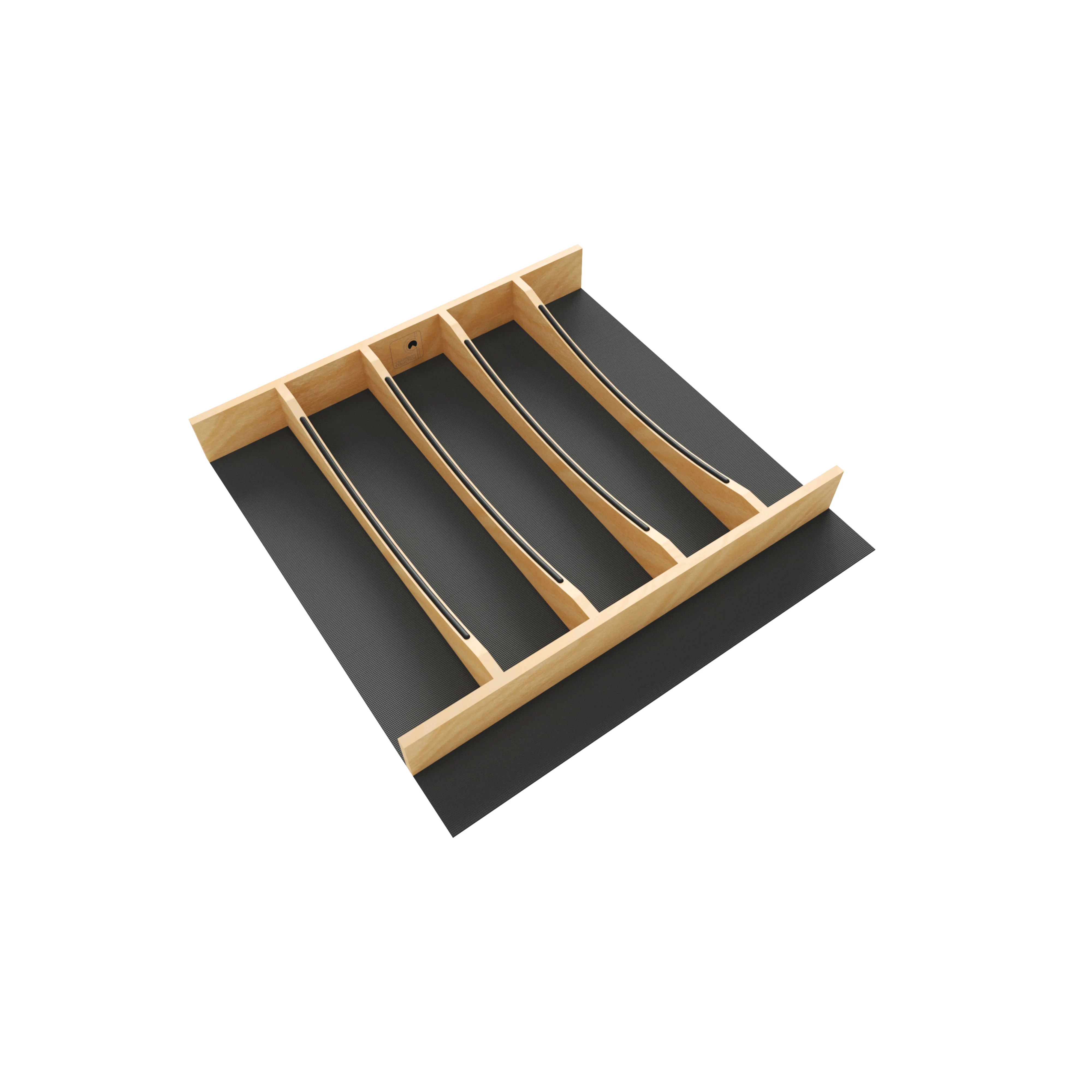 Craftsman Collection Solid Maple Utensil Drawer Insert w/ Black Accents, 24″ Maple