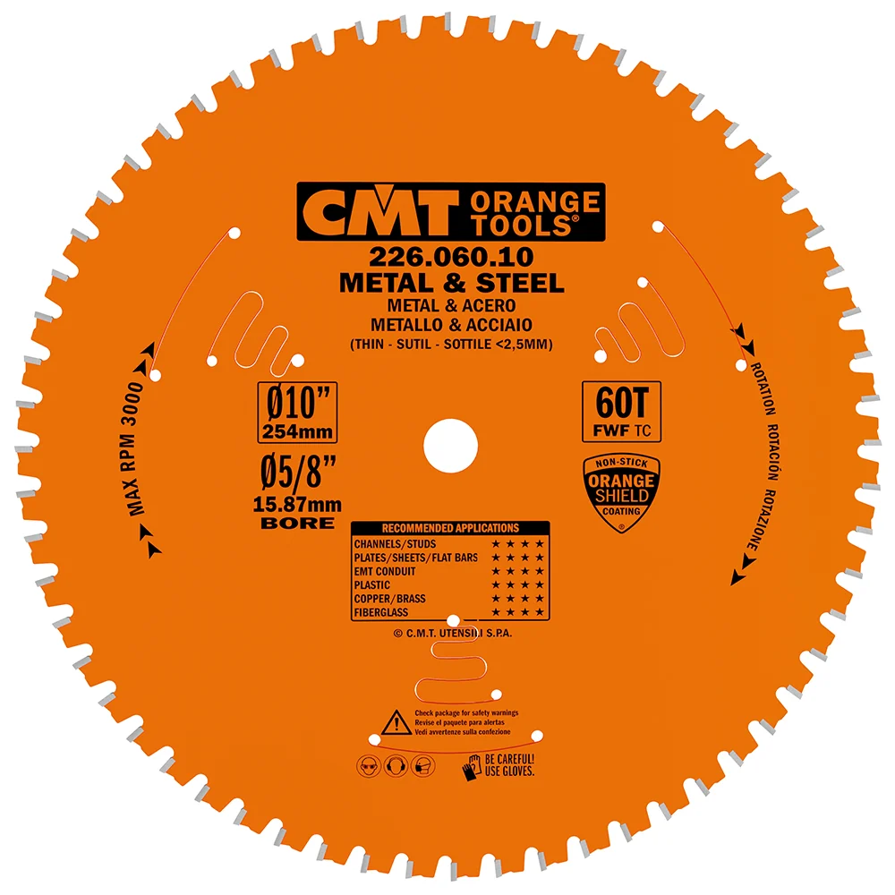 Industrial Dry Cut Steel Saw Blade 10″ Diameter
