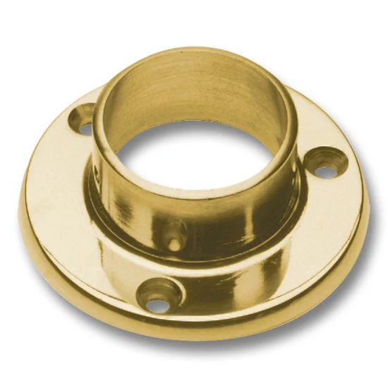 Wall Flange for 1-1/2″ Tubing Polished Brass