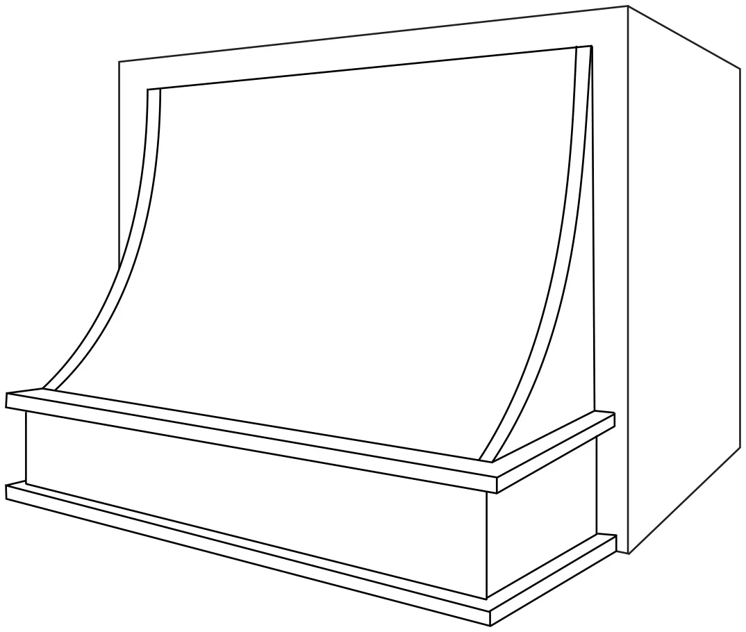 Z200 Range Hood 36 W X 36 H (Use VLB30 or SLB30 liner & blower) – Upton Recessed by JSI