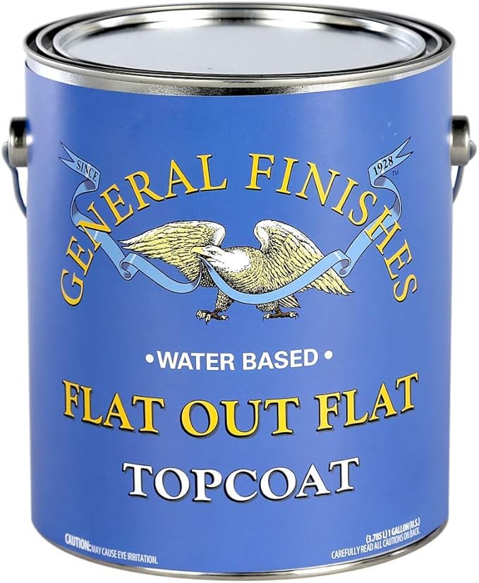 General Finishes Flat Out Flat Acrylic Topcoat, Gallon