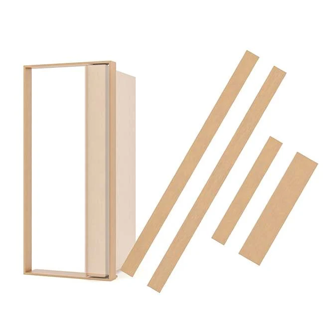 Invisidoor Jamb/Threshold Unfinished, Inswing, Red Oak