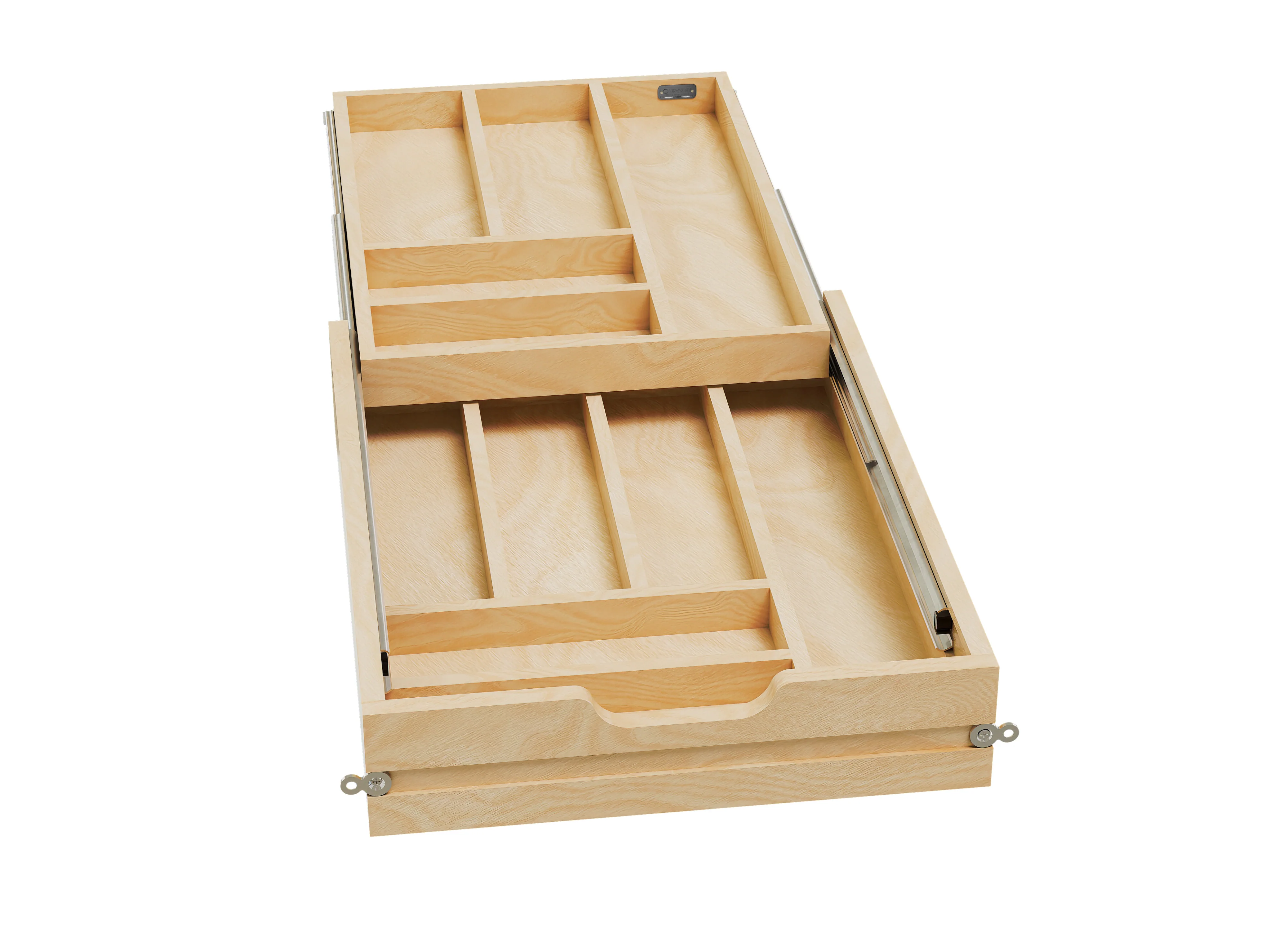 Rev-a-shelf Maple Tiered Cutlery Drawer, 18″