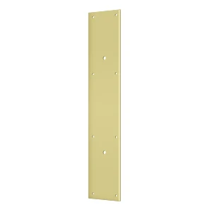Deltana Push Plate For Door Pull Polished Brass 10″-20″ Pull Size