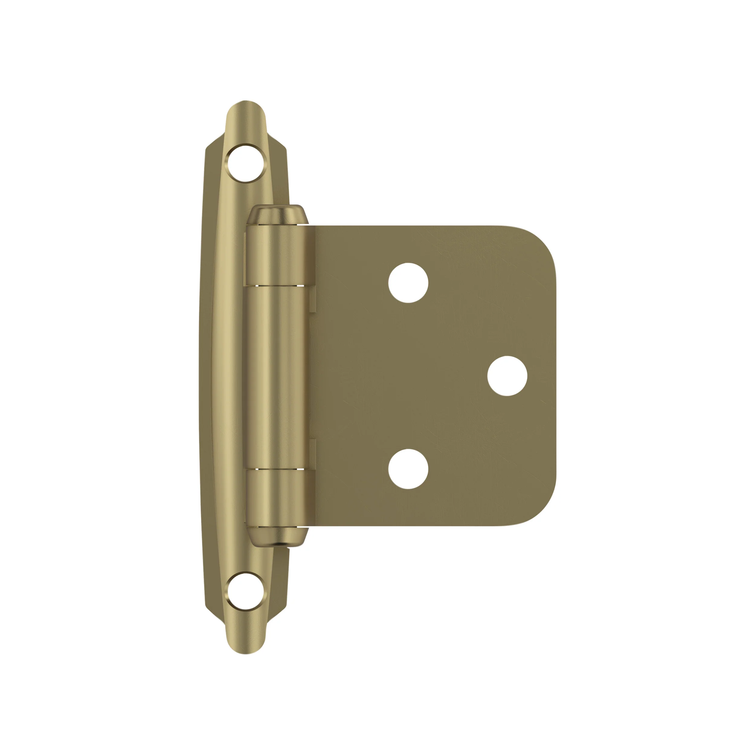Amerock Self-Closing Hinge Variable Overlay Face Mount, Golden Champagne