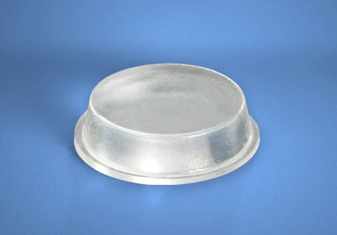 Cylindrical Flat Top Self-Adhesive Non-Skid Rubber Feet, .780″ Diameter x .200″ Height , Clear