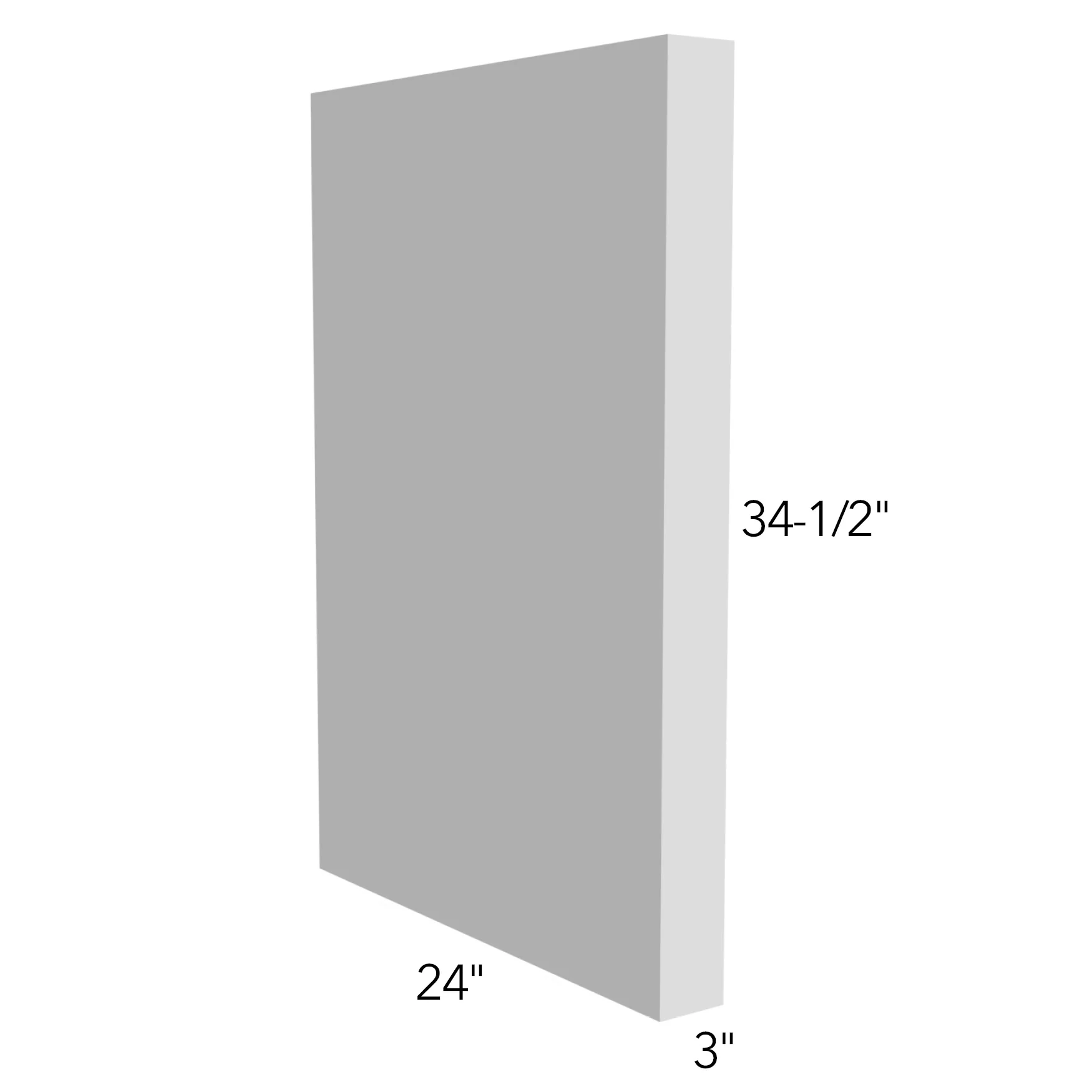 Column 3 W X 34-1/2 H X 24 D – Illume Tuscany by Fabuwood