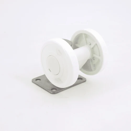 Sugatsune Parts Separable Stainless Steel Plate Mounted Caster With Glide White 16 mm Thread Size