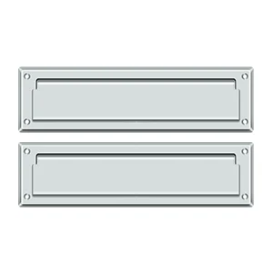 Deltana Mail Slot 13-1/8″ With Interior Flap, Chrome