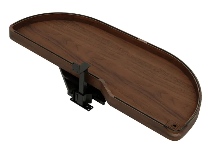 Craftsman Collection Solid Walnut Single-Tier Girasolo With Soft-Close, 18″