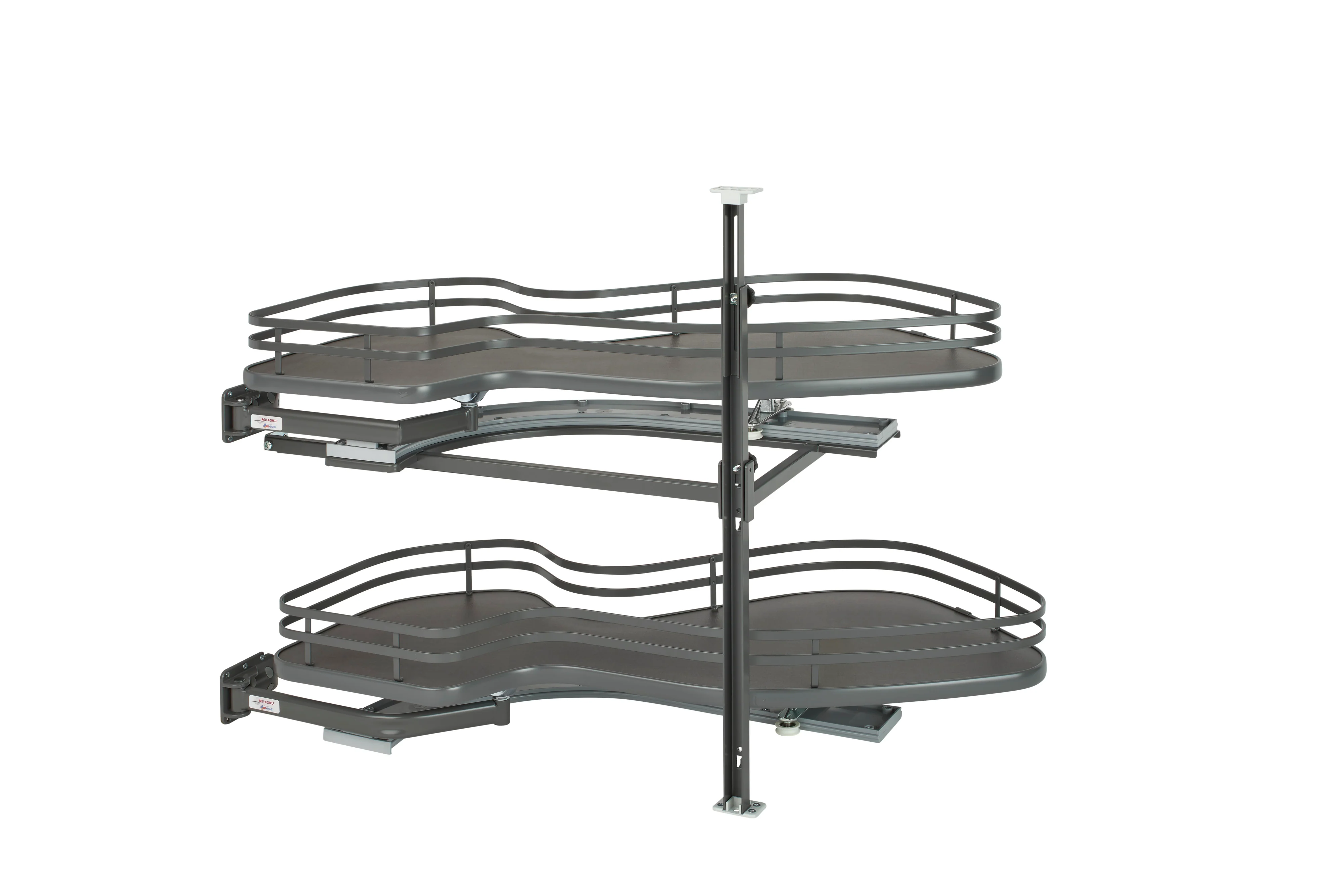 Rev-a-shelf Cloud Blind Corner Organizer 15" Opening Width Left Opening Direction Orion Gray