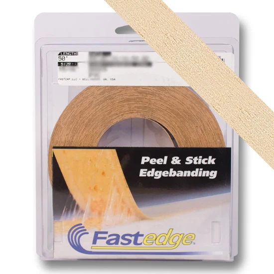 Fastedge Pre Finished Wood PSA Roll, 50 foot, 13/16″