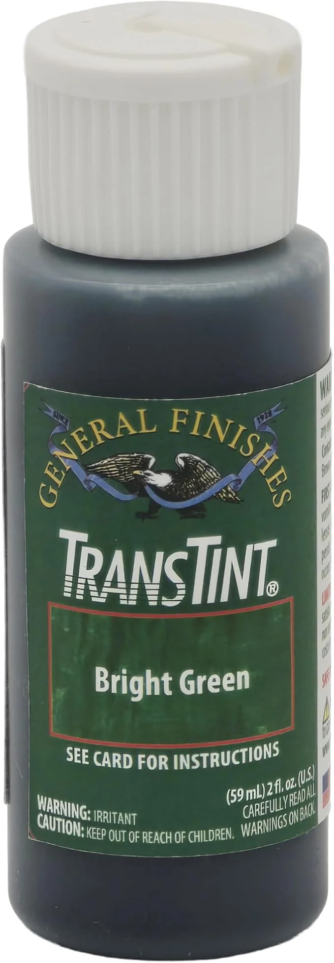 General Finishes Transtint, Bright Green, 2oz