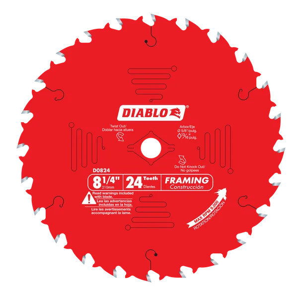 Diablo Framing Saw Blade for Wood 8-1/4″ Diameter
