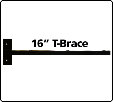 16″ T-Brace Black