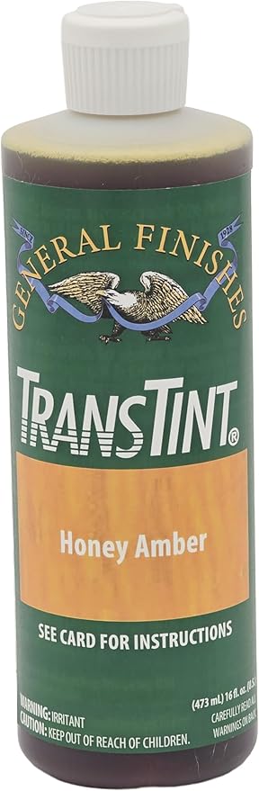 General Finishes Transtint, Honey Amber, 16oz