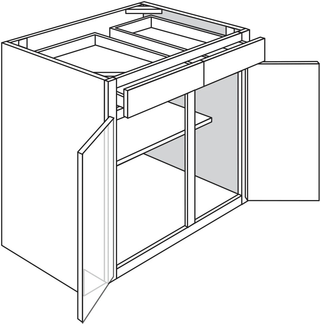 Base Cabinet 33 W X 34-1/2 H X 24 D – Nostalgic by TA Cabinetry