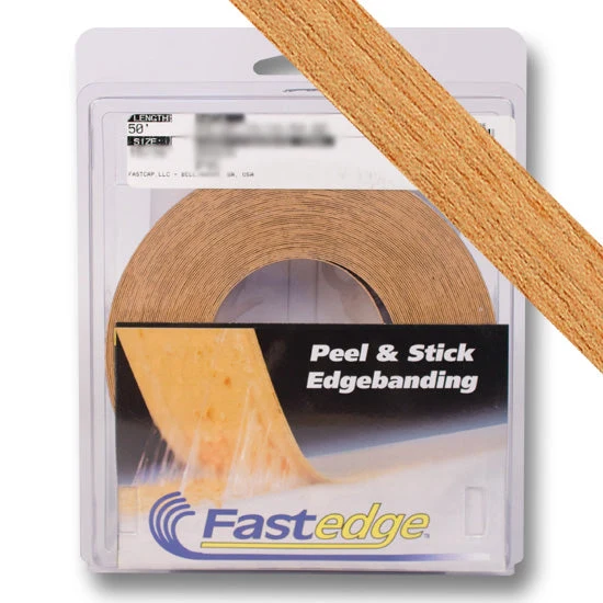 Fastedge Pre Finished Wood PSA Roll, 50 foot, 13/16″