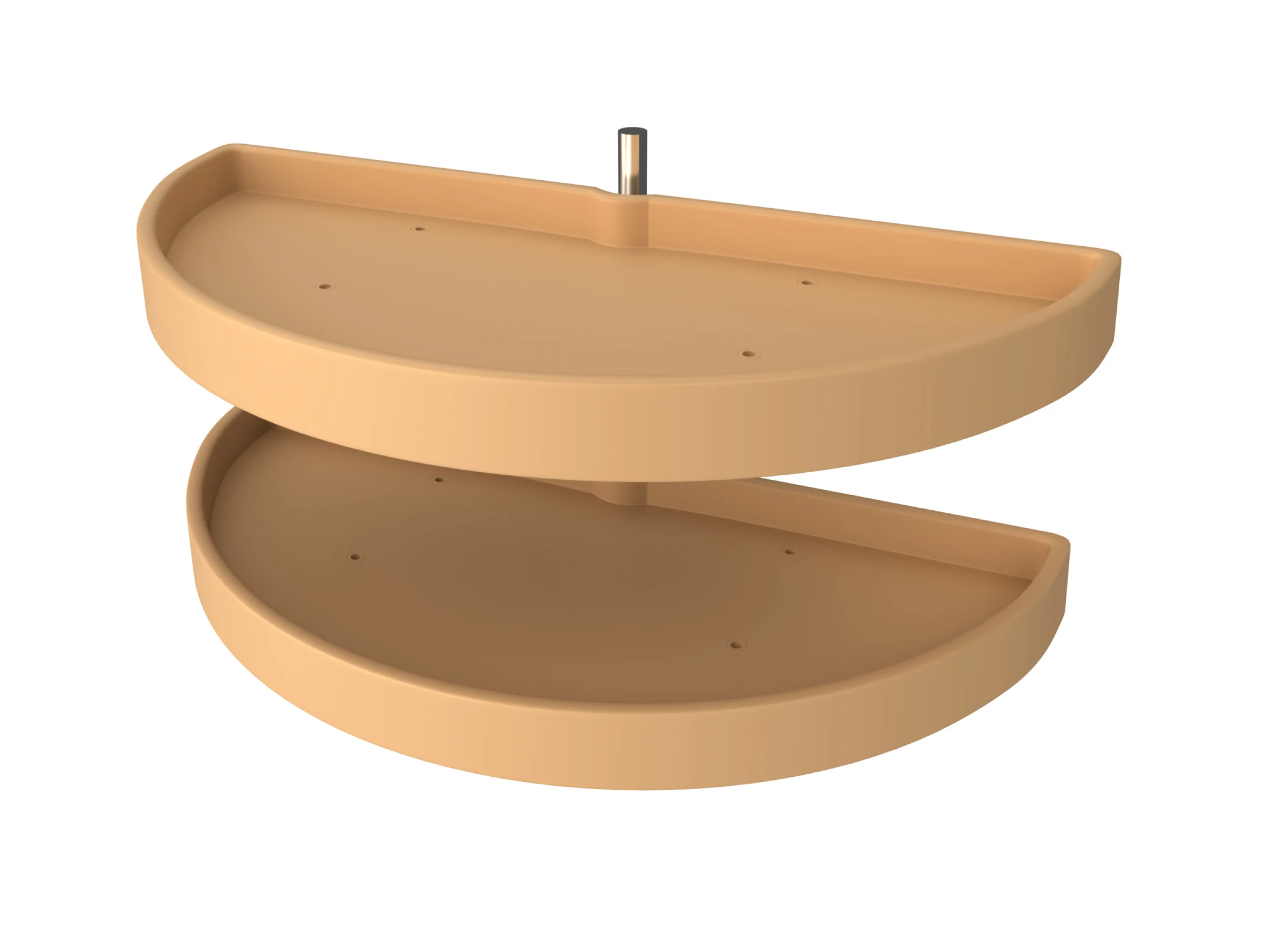 Rev-a-shelf Half Moon 2-Shelf Lazy Susan Set, 33″