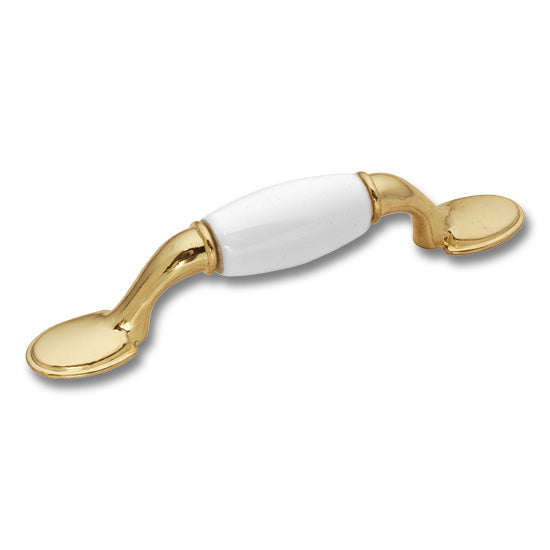 Hickery Hardware Tranquility Pull Zinc And Porcelain