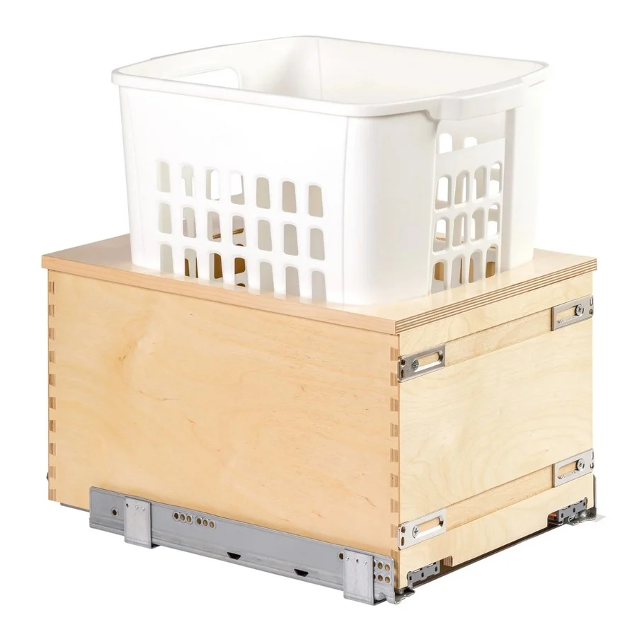 Century Components Cascade Waste System (1.3 Bushel Hamper), Baltic Birch, Prefinished