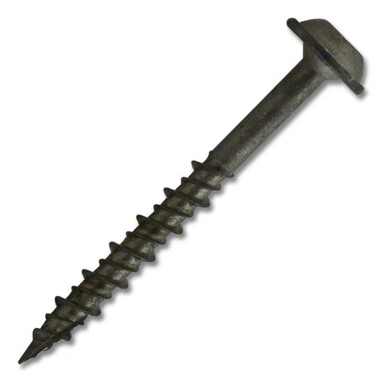 #7 Screw Round Washer Head Square Drive Hi-Low Thread Type 17 Point Plain & Dry Lubed