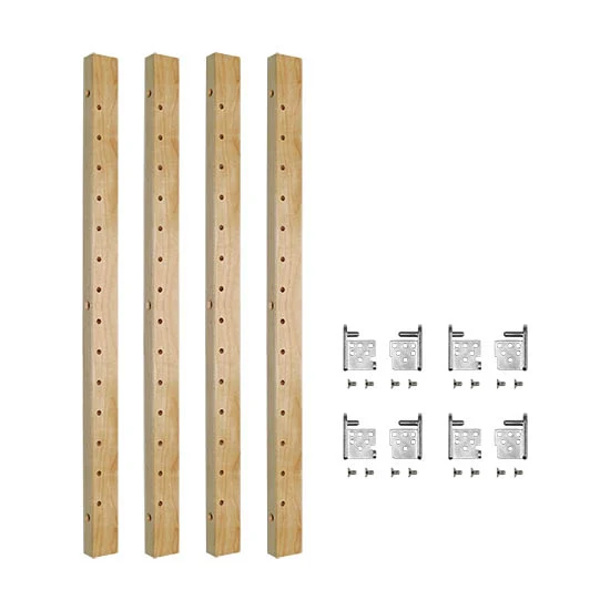 Century Components X-Series Pilaster Kit For Adjustable Roll-Out Shelves 1-1/4″ Width 28″ Length
