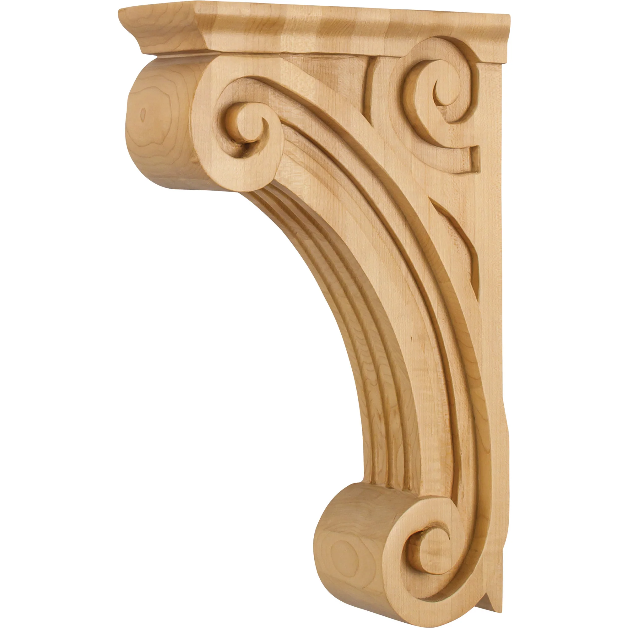 3″ Open Space Fluted Corbel Cherry 14″ Length