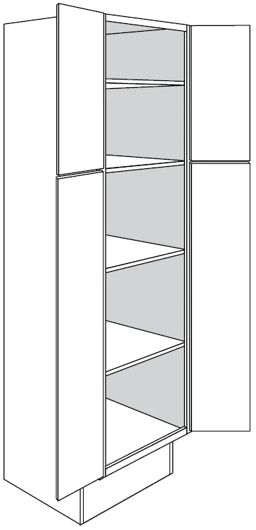 ADA Pantry Cabinet 24 W X 84 H X 24 D - Dover by JSI