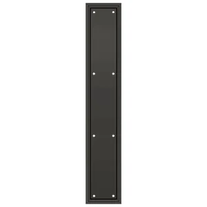 Deltana Framed Push Plate Heavy Duty, Oil Rubbed Bronze, 3-1/2” x 20”