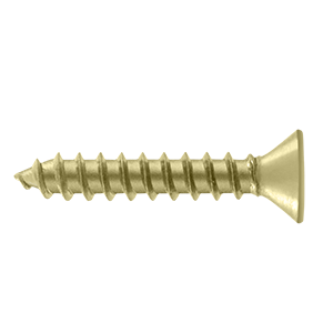 Deltana #12 Steel Wood Screw 1-1/4″ Length Polished Brass