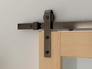 Designer Collection Hook Strap Rolling Door Hardware Door Kit, No, 78-3/4″