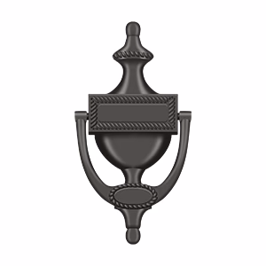 Deltana Victorian Rope Door Knocker, Oil Rubbed Bronze