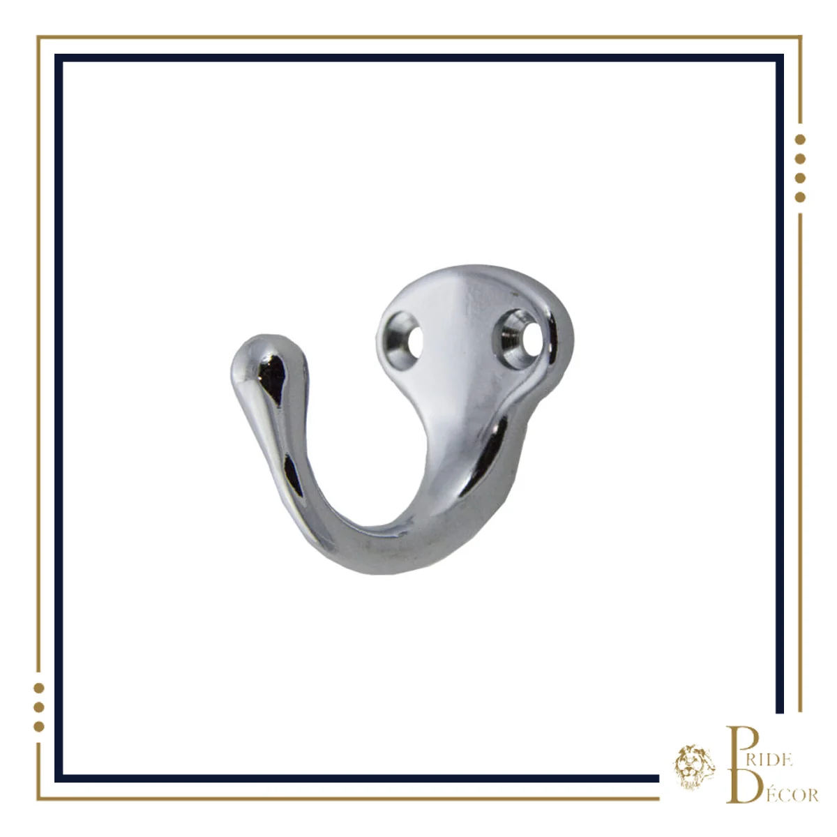 Vertical Coat Hook Polished Chrome, Multiples of 250