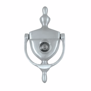 Deltana Door Knocker-Viewer, Brushed Chrome, 3-3/4"