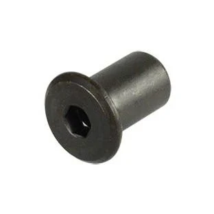 KD Nut 12 mm Long, 17 mm Diameter Head, 5 mm Hex Drive, Black