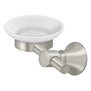 Deltana Soap Holder Dish/Glass 88 Series, Satin Nickel
