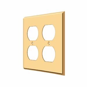 Deltana Switch Plate Outlet PVD Quadruple Style