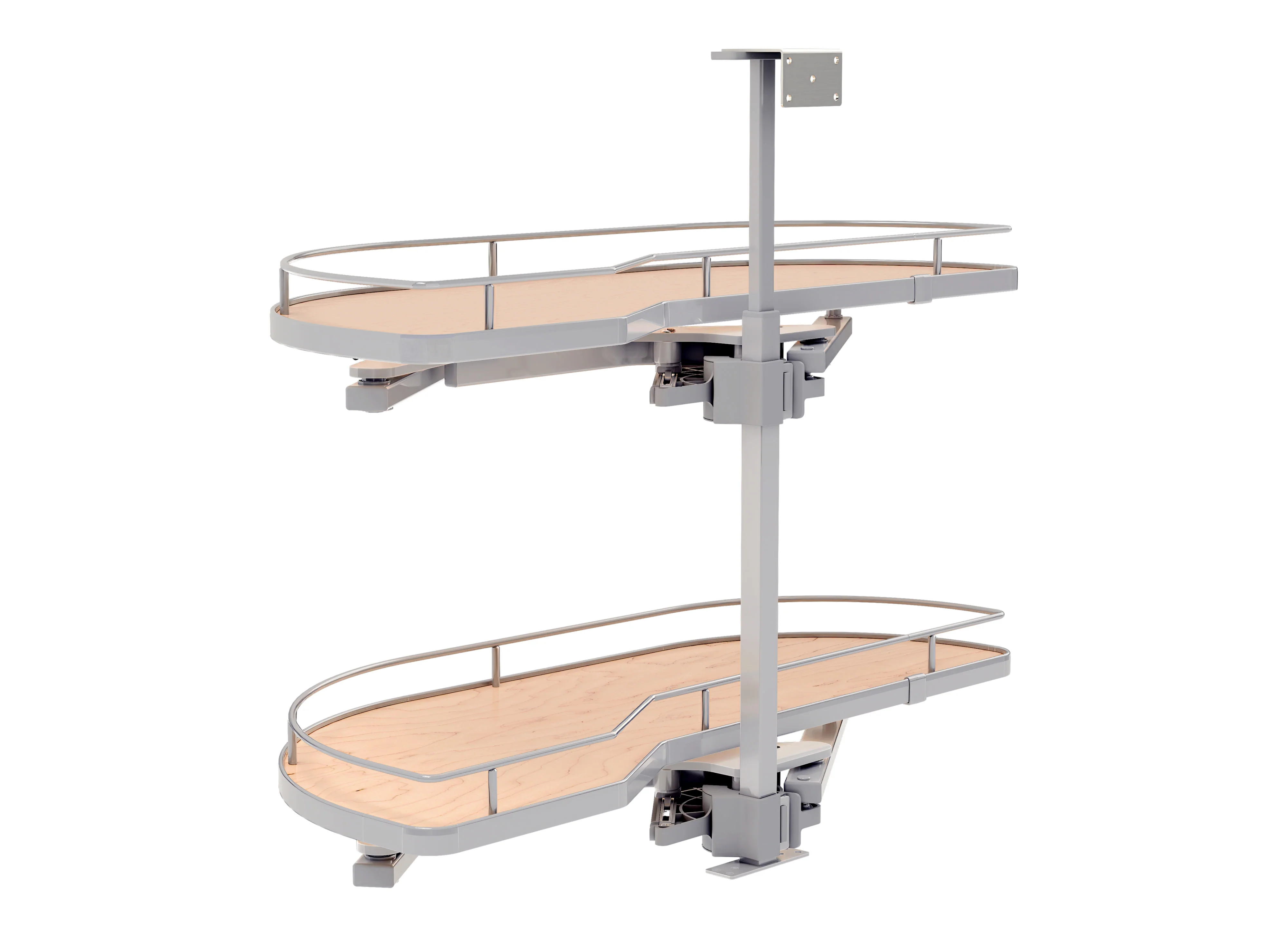 Rev-a-shelf Two-Tier Maple Solid Bottom Girasolo 15″ Opening Width Left Opening Direction
