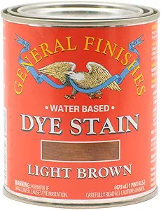 General Finishes Dye Stains, Light Brown, Pint