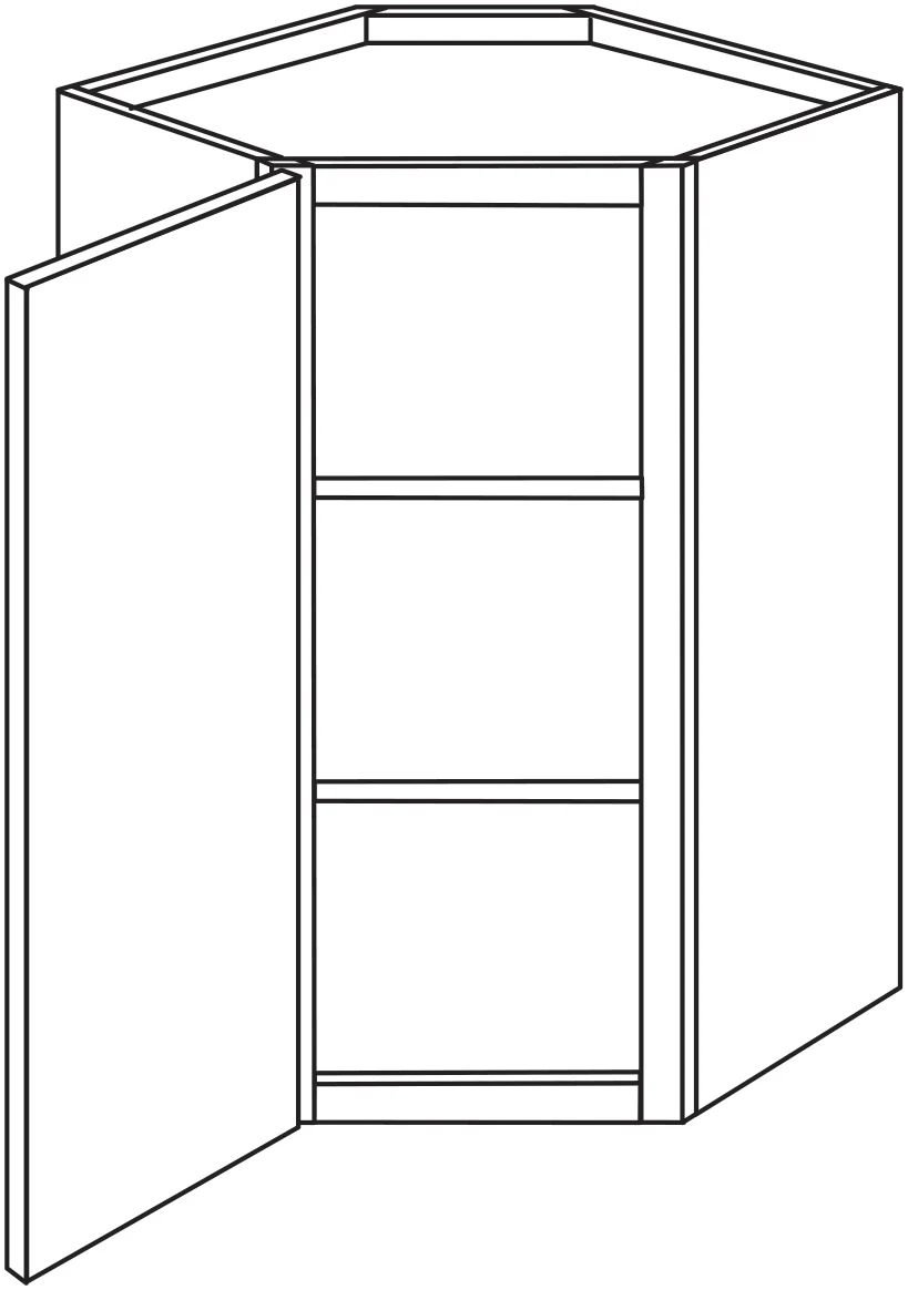 Glass Door Single Pane for WDC2442 – Doric by TA Cabinetry