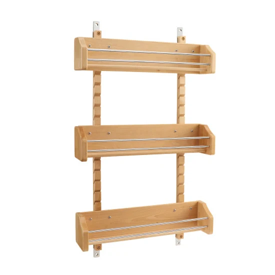 Rev-a-shelf Adjustable Door Mount Spice Rack With 3 Bins