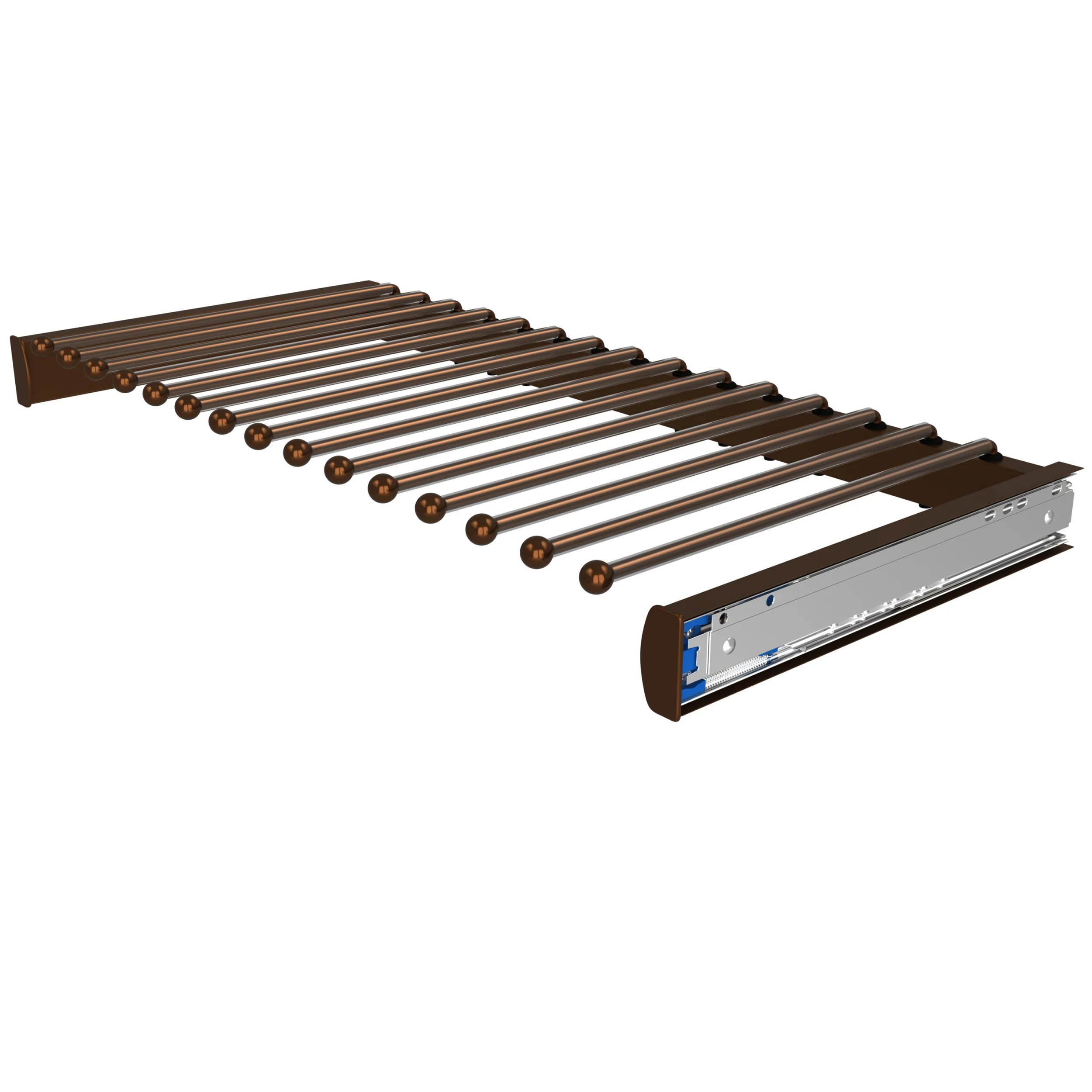 Rev-a-shelf Elite Pullout Pants Rack With Soft-Close Slides Bronze 30″ Length