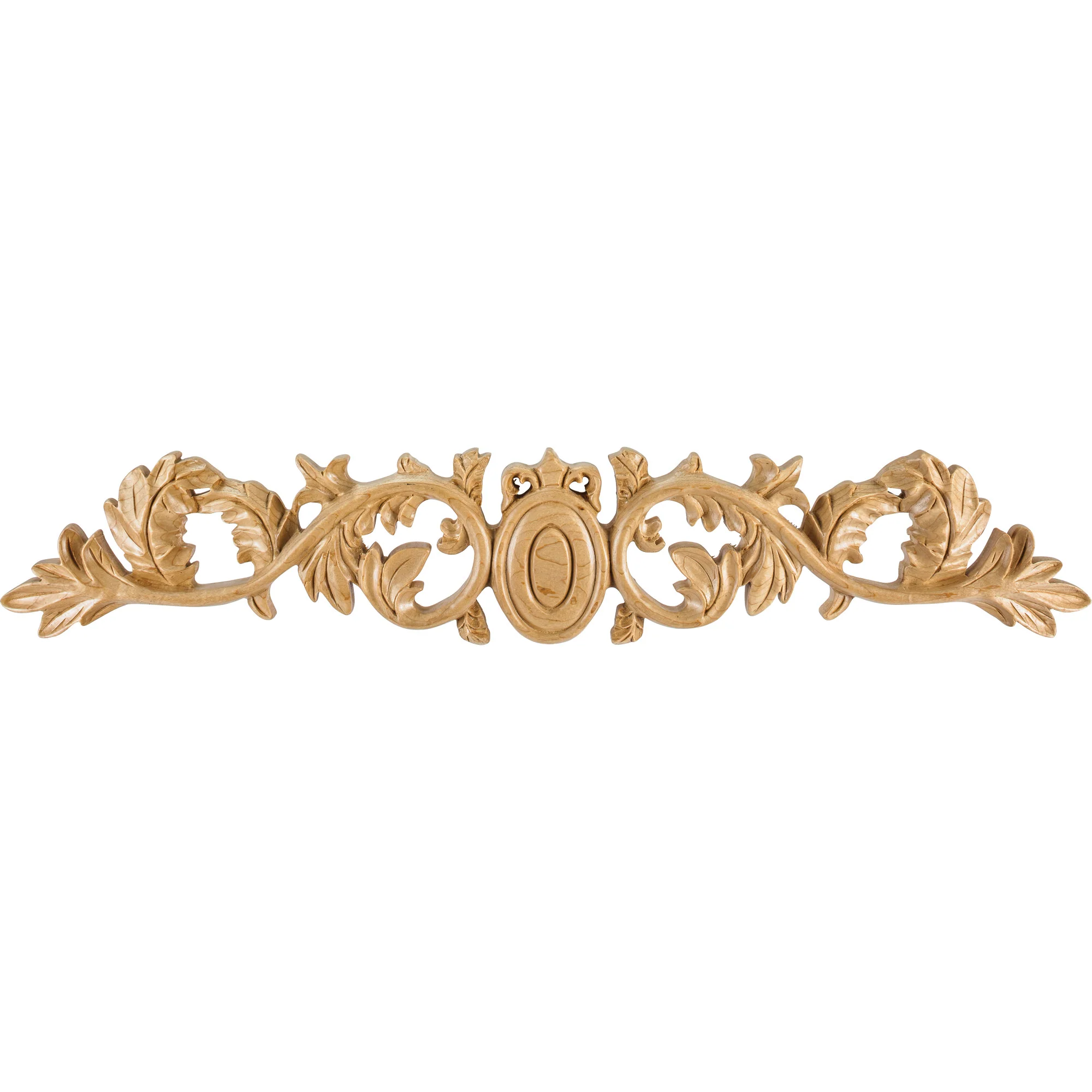 Hand Carved Acanthus Egg Onlay Maple 20″ Length