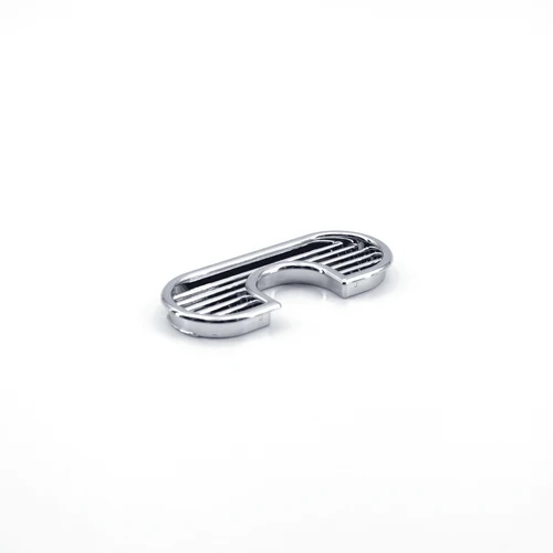 Ventilator with Cable Grommets Chrome 66 x 28 mm