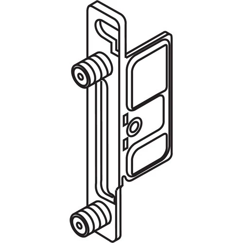Metabox Front Fixing Bracket For 320M/H/K Drawer Series, Left Mounting, Press-In, Multiples of 250