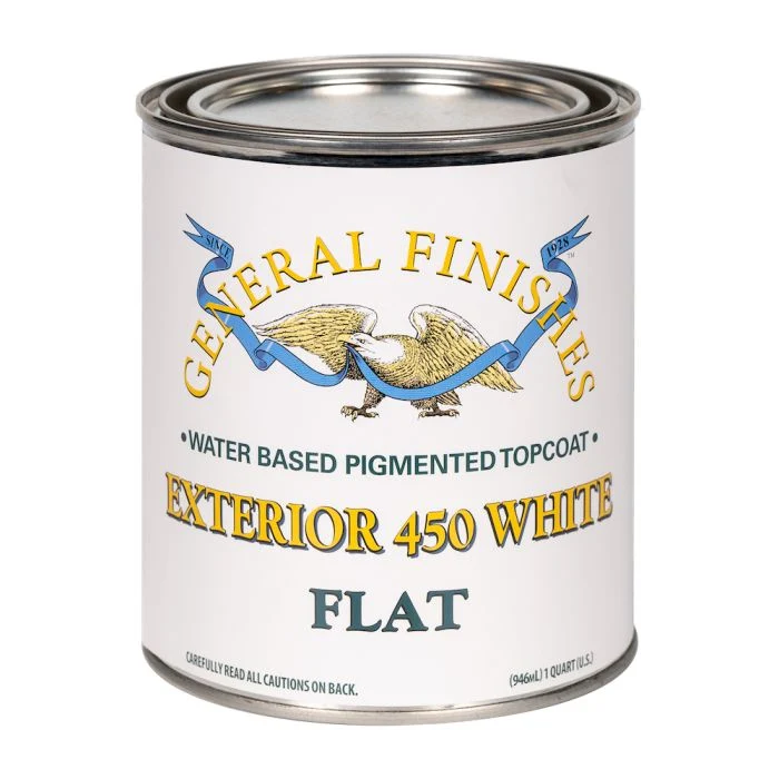 General Finishes Exterior 450 White, Flat, Quart